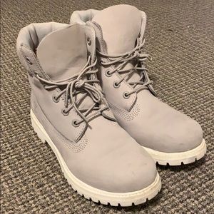 Grey Timberland Boots size 9